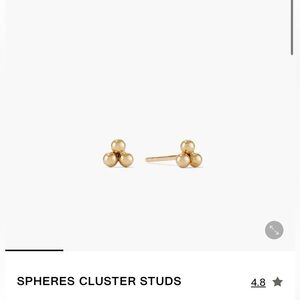 pair mejuri spheres cluster studs